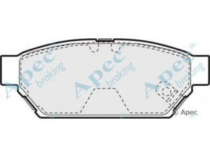 APEC braking PAD894 stabdžių trinkelių rinkinys, diskinis stabdys 
 Techninės priežiūros dalys -> Papildomas remontas
MB928314, MR205377, MR389565, MR389569