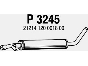 FENNO P3245 vidurinis duslintuvas 
 Išmetimo sistema -> Duslintuvas
212141200018-00