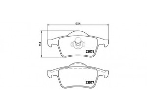 BREMBO P 86 014 stabdžių trinkelių rinkinys, diskinis stabdys 
 Techninės priežiūros dalys -> Papildomas remontas
272399, 2723997, 272944, 274334