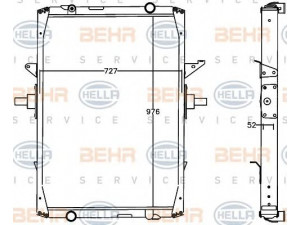HELLA 8MK 376 758-071 radiatorius, variklio aušinimas 
 Aušinimo sistema -> Radiatorius/alyvos aušintuvas -> Radiatorius/dalys
50 01 860 493, 50 10 514 435
