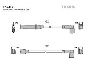 TESLA T574B uždegimo laido komplektas 
 Kibirkšties / kaitinamasis uždegimas -> Uždegimo laidai/jungtys
22450-37J25