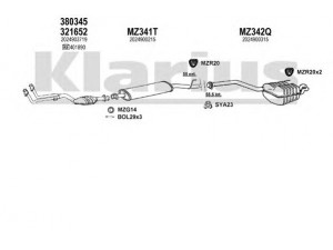 KLARIUS 600439U išmetimo sistema 
 Išmetimo sistema -> Išmetimo sistema, visa