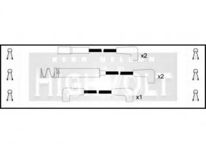 STANDARD OEF1029 uždegimo laido komplektas 
 Kibirkšties / kaitinamasis uždegimas -> Uždegimo laidai/jungtys
16 12 523, 16 12 527, 16 12 542