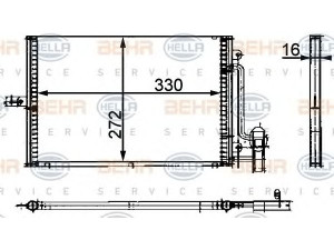 HELLA 8FC 351 300-691 kondensatorius, oro kondicionierius 
 Oro kondicionavimas -> Kondensatorius
996.573.111.00