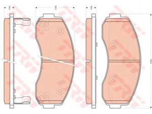 TRW GDB3434 stabdžių trinkelių rinkinys, diskinis stabdys 
 Techninės priežiūros dalys -> Papildomas remontas
0K60A3328ZA, 0K60B3328Z, 0K60B3328ZA