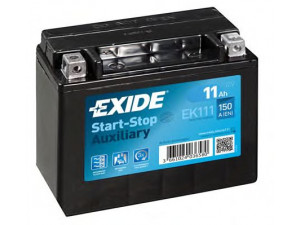 EXIDE EK111 starterio akumuliatorius; starterio akumuliatorius