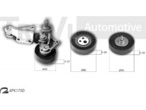 TREVI AUTOMOTIVE KA1120 V formos rumbuotas diržas, komplektas 
 Techninės priežiūros dalys -> Techninės priežiūros intervalai