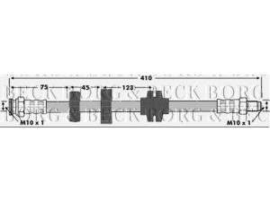 BORG & BECK BBH6641 stabdžių žarnelė 
 Stabdžių sistema -> Stabdžių žarnelės
46448593, 46448593, 46421966, 46448593