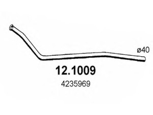 ASSO 12.1009 išleidimo kolektorius 
 Išmetimo sistema -> Išmetimo vamzdžiai
4217018, 4235960, 4235969, 6646713