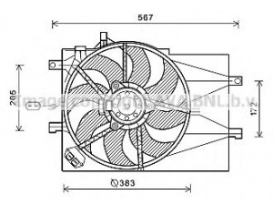 AVA QUALITY COOLING FT7598 ventiliatorius, radiatoriaus 
 Aušinimo sistema -> Oro aušinimas
46826688, 46848916, 51702435