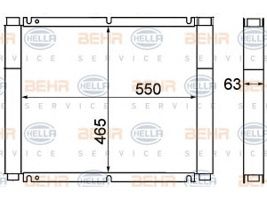 HELLA 8MO 376 949-281 alyvos aušintuvas, variklio alyva
6243 7184 00