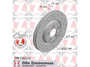 ZIMMERMANN 290.2263.52 stabdžių diskas 
 Dviratė transporto priemonės -> Stabdžių sistema -> Stabdžių diskai / priedai
C2C 25336