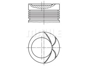 MAHLE ORIGINAL 034 92 02 stūmoklis 
 Variklis -> Cilindrai/stūmokliai
034 107 081 M