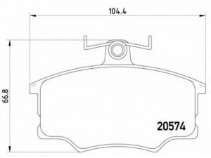 BREMBO P 85 010 stabdžių trinkelių rinkinys, diskinis stabdys 
 Techninės priežiūros dalys -> Papildomas remontas
321698151, 321698151A, 321698151E