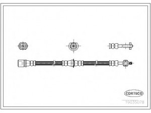 CORTECO 19035078 stabdžių žarnelė 
 Stabdžių sistema -> Stabdžių žarnelės
90947-02498