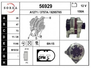 EAI 56929 kintamosios srovės generatorius 
 Elektros įranga -> Kint. sr. generatorius/dalys -> Kintamosios srovės generatorius