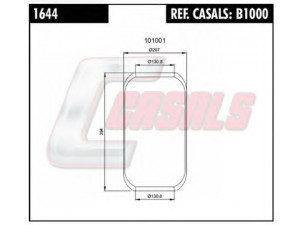 CASALS B1000 dėklas, pneumatinė pakaba 
 Pakaba -> Pneumatinė pakaba
536905265, 536905266, 0689677, 0696229