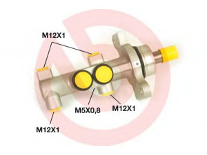 BREMBO M 61 028 pagrindinis cilindras, stabdžiai 
 Stabdžių sistema -> Pagrindinis stabdžių cilindras
4601L7, 010775, 24212017413, 402374