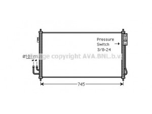 AVA QUALITY COOLING DN5325 kondensatorius, oro kondicionierius