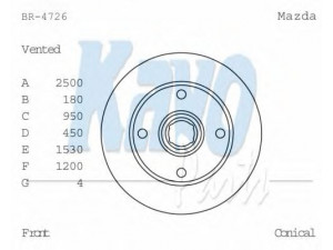 KAVO PARTS BR-4726 stabdžių diskas 
 Dviratė transporto priemonės -> Stabdžių sistema -> Stabdžių diskai / priedai
859533251, 859533251A, 859533251B