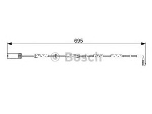 BOSCH 1 987 473 050 įspėjimo kontaktas, stabdžių trinkelių susidėvėjimas 
 Stabdžių sistema -> Susidėvėjimo indikatorius, stabdžių trinkelės
34 35 6 779 619, 34 35 6 789 440