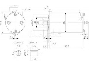 MAHLE ORIGINAL MM 258 elektrovariklis