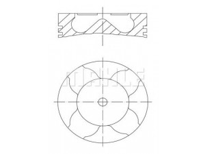 PERFECT CIRCLE 56 08558 0 stūmoklis 
 Variklis -> Cilindrai/stūmokliai
129 925 64, 129 925 73, 244 073 96