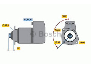 BOSCH 0 001 416 031 starteris
01174635, 117 4635