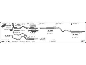 IMASAF 587000096 išmetimo sistema 
 Išmetimo sistema -> Išmetimo sistema, visa