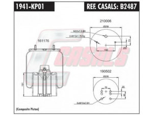 CASALS B2487 dėklas, pneumatinė pakaba
0542943200