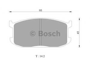 BOSCH 0 986 505 327 stabdžių trinkelių rinkinys, diskinis stabdys 
 Techninės priežiūros dalys -> Papildomas remontas
B001-49-280, B001-49-280A
