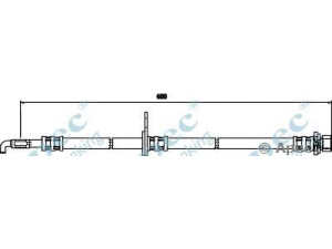 APEC braking HOS3528 stabdžių žarnelė 
 Stabdžių sistema -> Stabdžių žarnelės
9008094119, 9008094199, 9094702D22