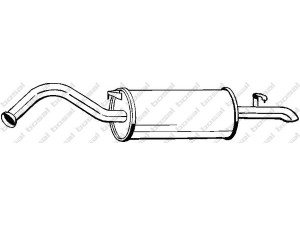 BOSAL 278-951 galinis duslintuvas 
 Išmetimo sistema -> Duslintuvas
443 253 609, 443 253 609 A, 443 253 609 G