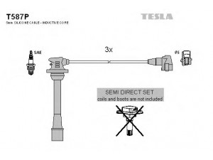 TESLA T587P uždegimo laido komplektas 
 Kibirkšties / kaitinamasis uždegimas -> Uždegimo laidai/jungtys
19037-62010