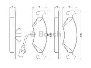 BOSCH 0 986 466 403 stabdžių trinkelių rinkinys, diskinis stabdys 
 Techninės priežiūros dalys -> Papildomas remontas
1595524, 1613128, 5015920, 5018195