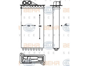 HELLA 8FH 351 333-121 šilumokaitis, salono šildymas
35 99 598 C1