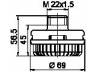 WABCO 432 407 060 0 duslintuvas, suspausto oro sistema 
 Suspausto oro sistema -> Duslintuvas
505820556, 5058205560, 3C462L253A1A