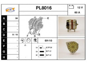 SNRA PL8016 kintamosios srovės generatorius