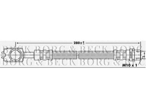 BORG & BECK BBH6892 stabdžių žarnelė 
 Stabdžių sistema -> Stabdžių žarnelės
8E0 611 775N, 8E0611775H, 8E0611775N