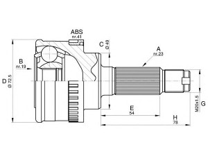 OPEN PARTS CVJ5570.10 jungčių komplektas, kardaninis velenas 
 Ratų pavara -> Sujungimai/komplektas
4410175F20, 4410175F32, 4410275F20