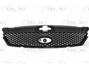 BLIC 6502-07-2555990P radiatorius grotelės 
 Kėbulas -> Kėbulo dalys/ sparnas/buferis -> Priekinis aerodinaminio pasipriešinimo sumažinimas/grotelės
1 126 894, 1127095, 1227095