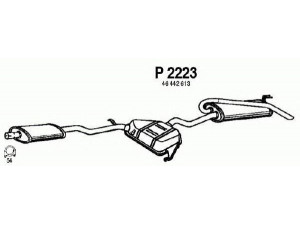 FENNO P2223 galinis duslintuvas 
 Išmetimo sistema -> Duslintuvas
46442613, 46467458