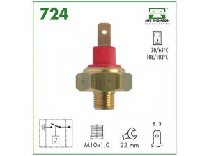 MTE-THOMSON 724 temperatūros jungiklis, radiatoriaus ventiliatorius
191.919.521.A