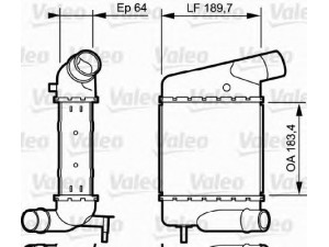 VALEO 818835 tarpinis suslėgto oro aušintuvas, kompresorius 
 Variklis -> Oro tiekimas -> Įkrovos agregatas (turbo/superįkrova) -> Tarpinis suslėgto oro aušintuvas
8200369311
