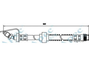 APEC braking HOS3260 stabdžių žarnelė 
 Stabdžių sistema -> Stabdžių žarnelės
4500132, 7700302379, 7700302380