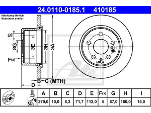 ATE 24.0110-0185.1 stabdžių diskas 
 Dviratė transporto priemonės -> Stabdžių sistema -> Stabdžių diskai / priedai
115 420 00 72, 115 423 02 12, 115 423 04 12