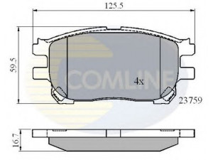 COMLINE CBP01139 stabdžių trinkelių rinkinys, diskinis stabdys 
 Techninės priežiūros dalys -> Papildomas remontas
446528490