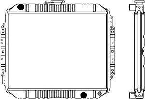 SAKURA  Automotive 1081-0203 radiatorius, variklio aušinimas