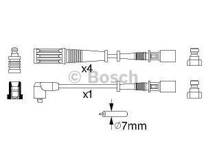 BOSCH 0 986 357 130 uždegimo laido komplektas 
 Kibirkšties / kaitinamasis uždegimas -> Uždegimo laidai/jungtys
