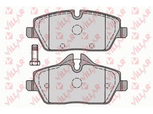 VILLAR 626.1241 stabdžių trinkelių rinkinys, diskinis stabdys 
 Techninės priežiūros dalys -> Papildomas remontas
34116767143, 34116767144, 34116771837
